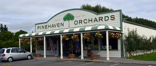A front on view of the pinehaven store.